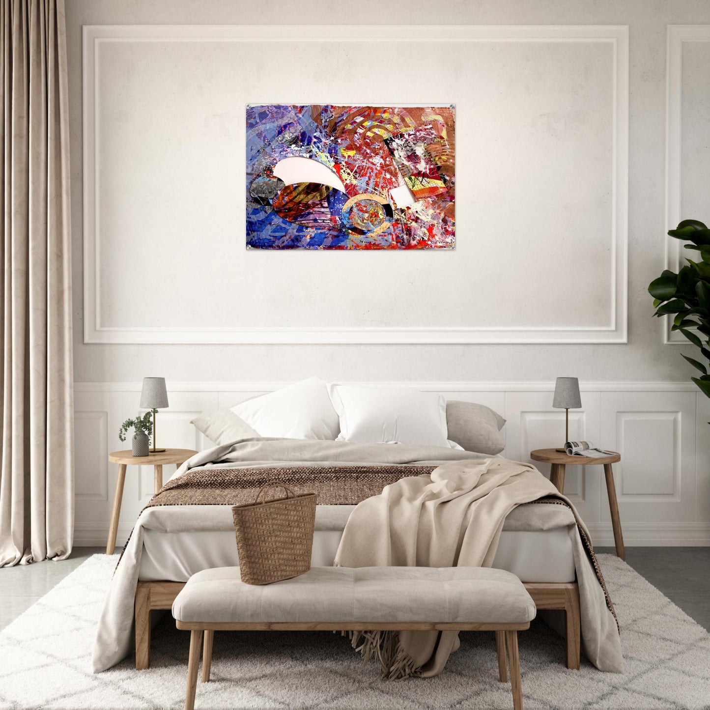 Manet I - Sam Gilliam Acrylic Print - 70x100 cm / 28x40″ inches