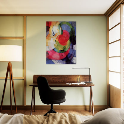 Disks of Newton, Study for Fugue in Two Colors - Frantisek Kupka Brushed Aluminum Print - 70x100 cm / 28x40 inches | Frantisek Kupka Aluminum Print | Frantisek Kupka Prints