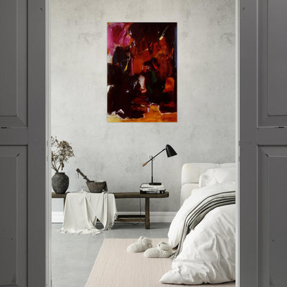 Summer Night s Bliss - Hans Hofmann Brushed Aluminum Print - 70x100 cm / 28x40 inches | Hans Hofmann Aluminum Print | Hans Hofmann Prints
