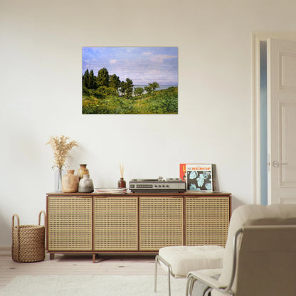 By the Sea - claude monet Brushed Aluminum Print - 70x100 cm / 28x40 inches | claude monet Aluminum Print | claude monet Prints