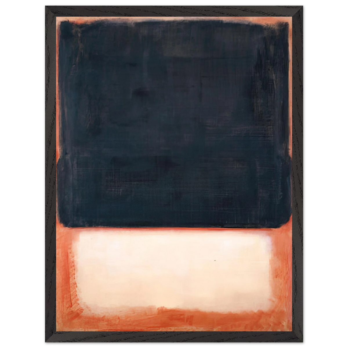 Mark Rothko - No. 7 Dark Over Light - 1954 Wall Art - 60x80 cm / 24x32 inches - Premium Wooden Framed Poster With Fine Art Paper-canvas - White frame