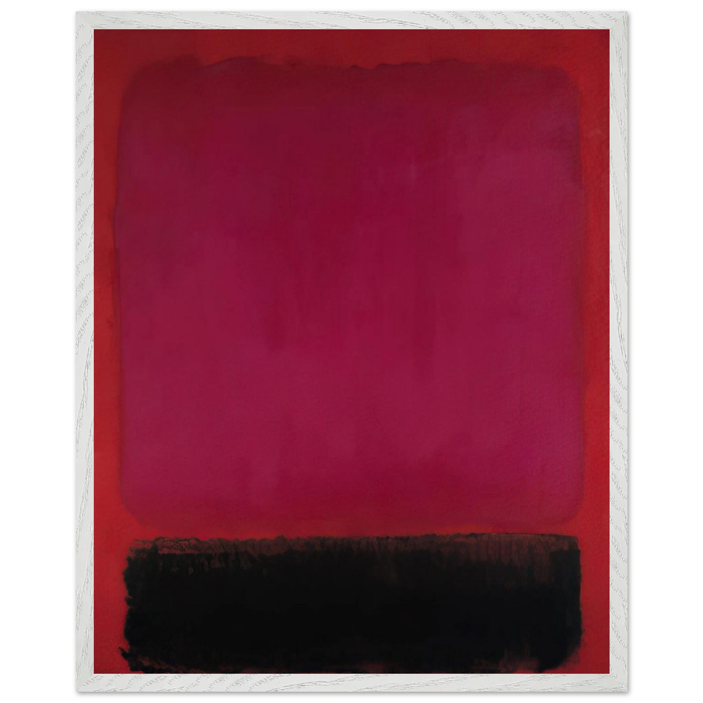Helen Frankenthaler - Untitled - 1967 Wall art - 21x29.7 cm / 8x12" - Premium Wooden Framed Poster With Fine Art Paper-canvas - Black frame