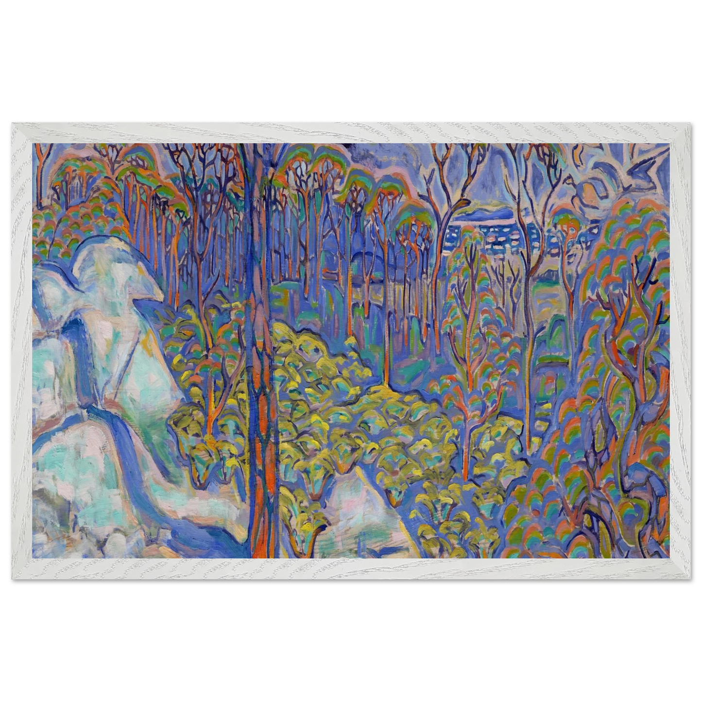 Walter Inglis Anderson - Walter Anderson Wall art - 15x20 cm / 6x8 inches - Premium Wooden Framed Poster With Fine Art Paper-canvas - White frame
