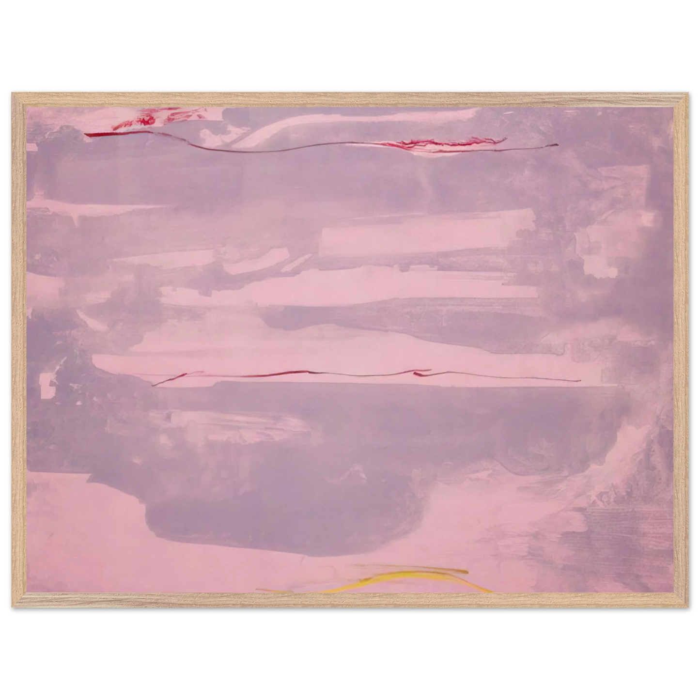Helen Frankenthaler - Dream Walk - 1977 Wall art - 30x40 cm / 12x16 inches - Premium Wooden Framed Poster With Fine Art Paper-canvas - Black frame