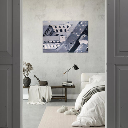 TOWNSCAPE M5 1968 - Gerhard Richter Brushed Aluminum Print - 70x100 cm / 28x40 inches | Gerhard Richter Aluminum Print | Gerhard Richter Prints