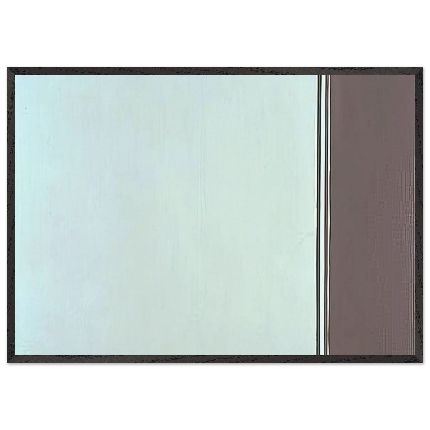 Uriel - Barnett Newman 70x100 cm / 28x40 inches Framed Art Print – Black Wooden Frame