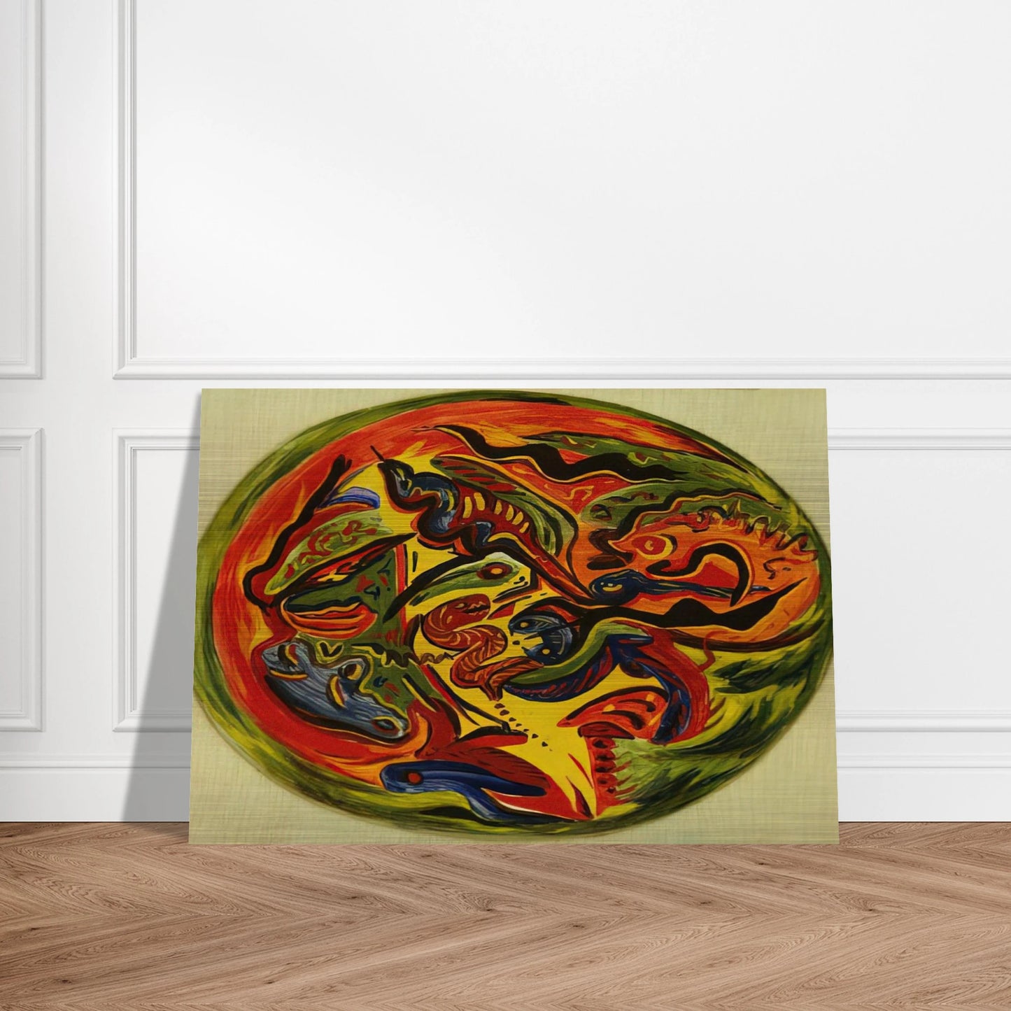 CIRCLE 1941 - Jackson Pollock Brushed Aluminum Print - 70x100 cm / 28x40 inches | Jackson Pollock Aluminum Print | Jackson Pollock Prints