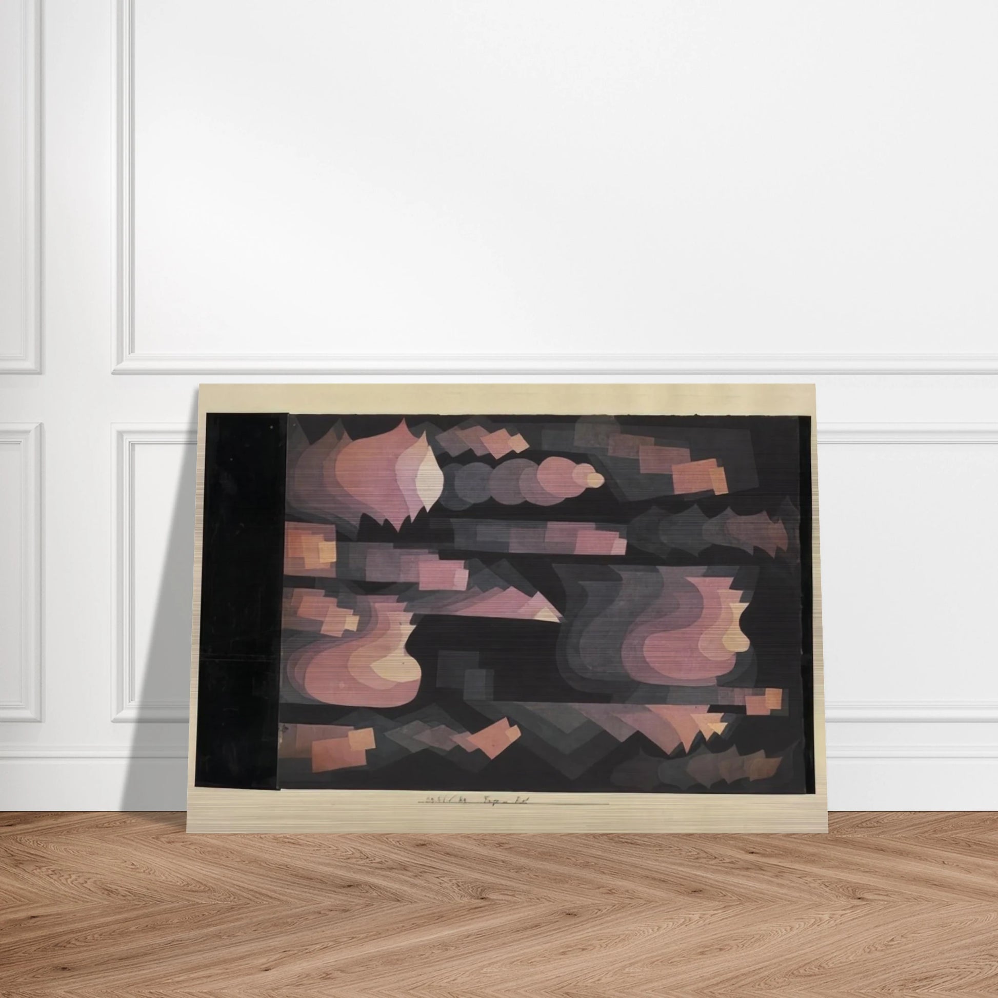ADD IN RED 1921 - Paul Klee Brushed Aluminum Print - 70x100 cm / 28x40 inches | Paul Klee Aluminum Print | Paul Klee Prints