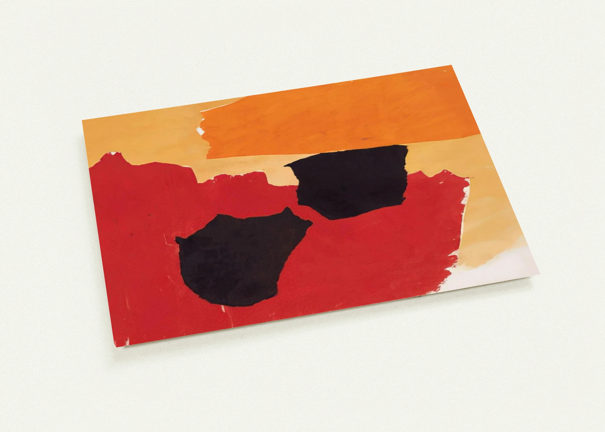 ORANGE RED BLACK 1962 By Esteban Vicente Pack of 10 Post Cards | Esteban Vicente Post Cards | A6 (10.5 x 14.8 cm) - 4.1 x 5.8 inches