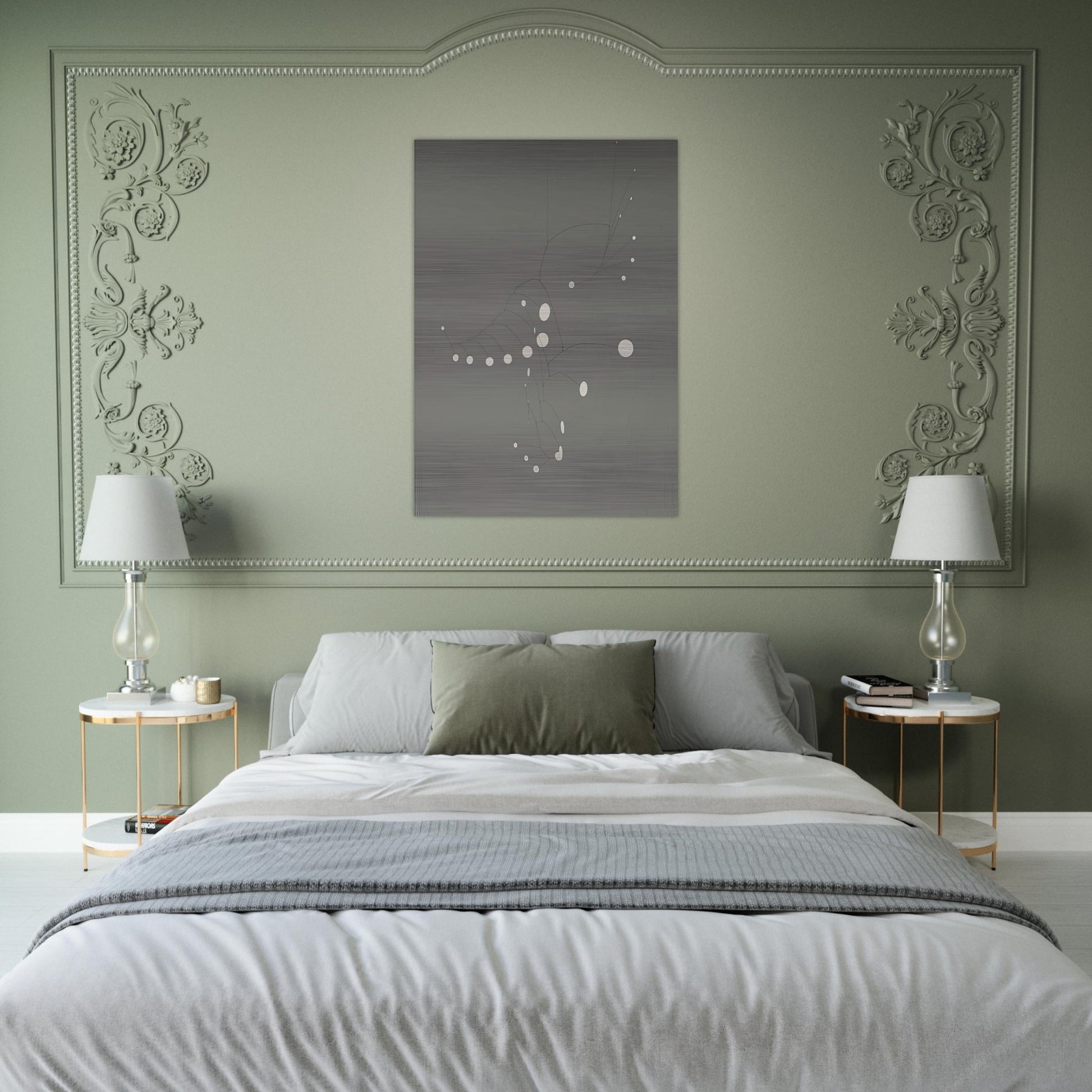 SNOW FLURRY 1948 - Alexander Calder Brushed Aluminum Print - 70x100 cm / 28x40 inches | Alexander Calder Aluminum Print | Alexander Calder Prints
