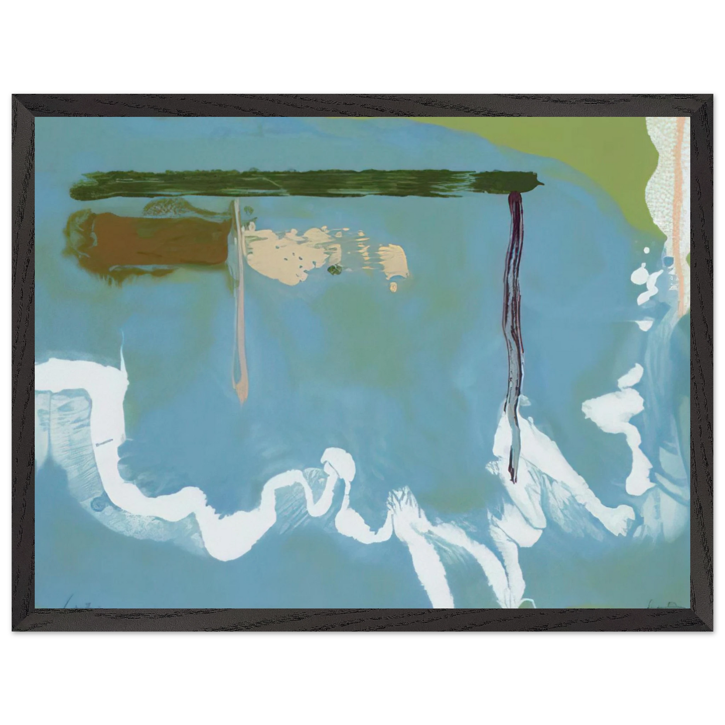 Helen Frankenthaler - Skywriting - 1997 Wall art - 21x29.7 cm / 8x12" - Fine Art Poster-canvas - -