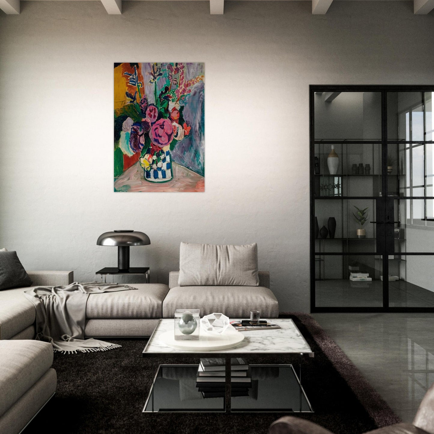 LES PIVOINES 1907 - Henri Matisse Brushed Aluminum Print - 70x100 cm / 28x40 inches | Henri Matisse Aluminum Print | Henri Matisse Prints