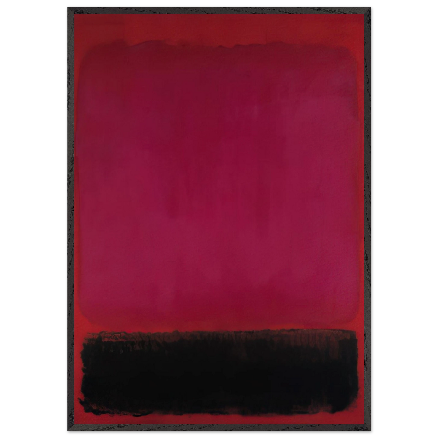 Helen Frankenthaler - Untitled - 1967 Wall art - 13x18 cm / 5x7 inches - Premium Wooden Framed Poster With Fine Art Paper-canvas - Wood frame