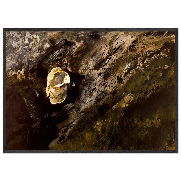 INLAND SHELL - Andrew Wyeth 70x100 cm / 28x40 inches Framed Art Print – Black Wooden Frame