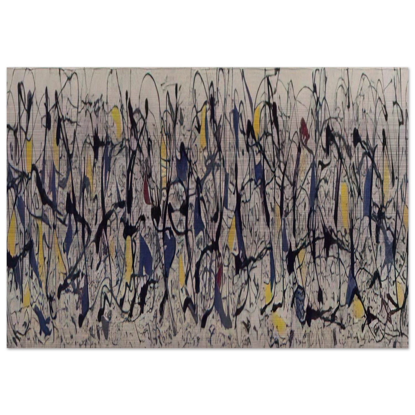 SUMMERTIME NUMBER 9A 1948 - Jackson Pollock Brushed Aluminum Print - 70x100 cm / 28x40 inches | Jackson Pollock Aluminum Print | Jackson Pollock Prints