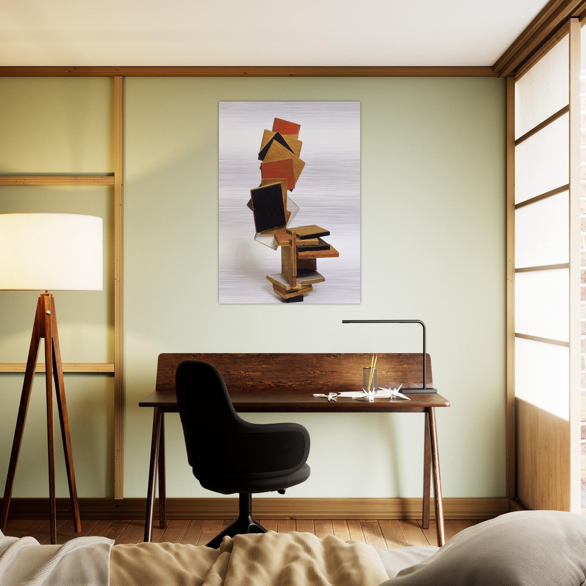 DIVERTIMENTO 1995 - Esteban Vicente Brushed Aluminum Print - 70x100 cm / 28x40 inches | Esteban Vicente Aluminum Print | Esteban Vicente Prints