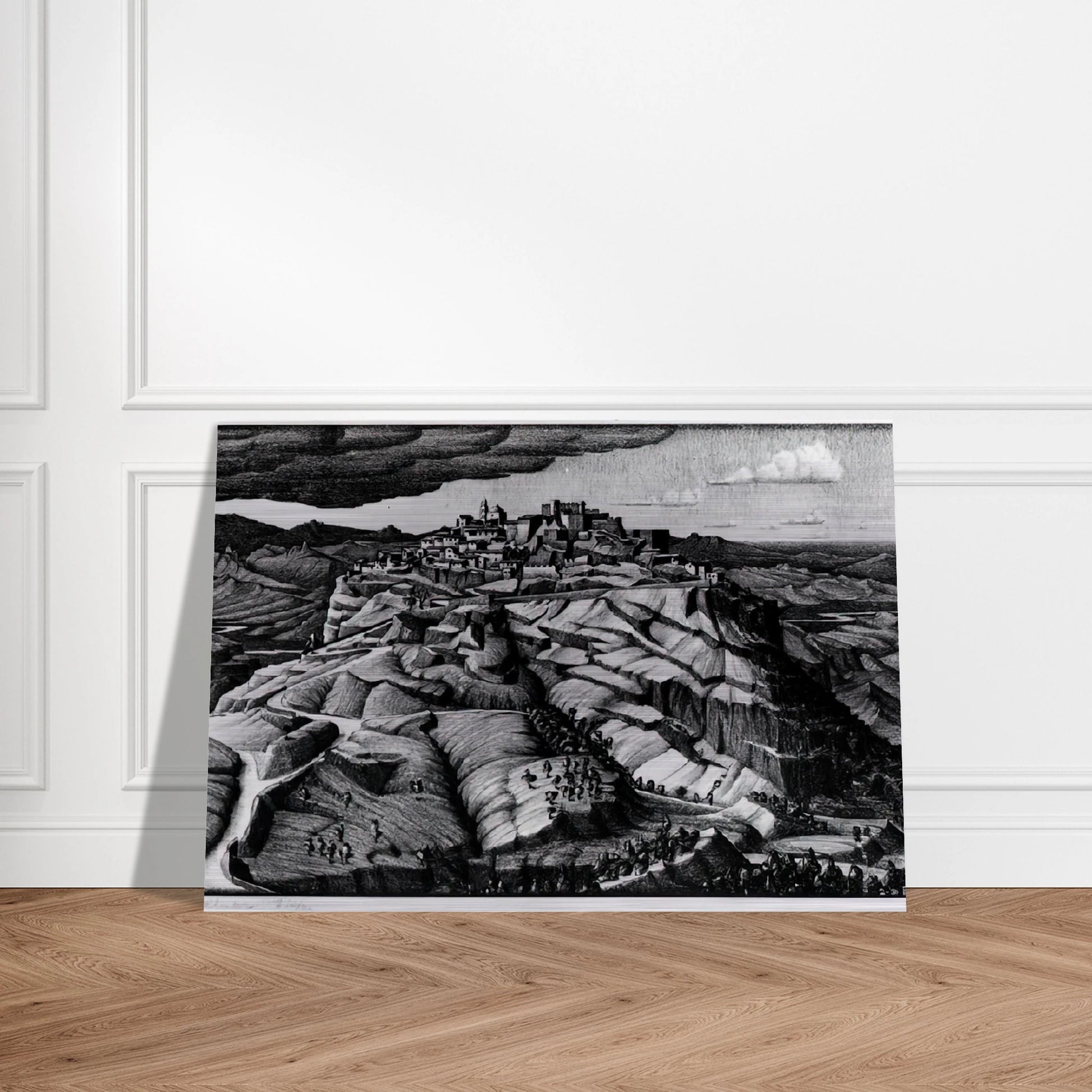 SANTA SEVERINA CALABRIA FEBRUARY 1931 1931 - MC Escher Brushed Aluminum Print - 70x100 cm / 28x40 inches | MC Escher Aluminum Print | MC Escher Prints | Maurits Cornelis Escher Prints