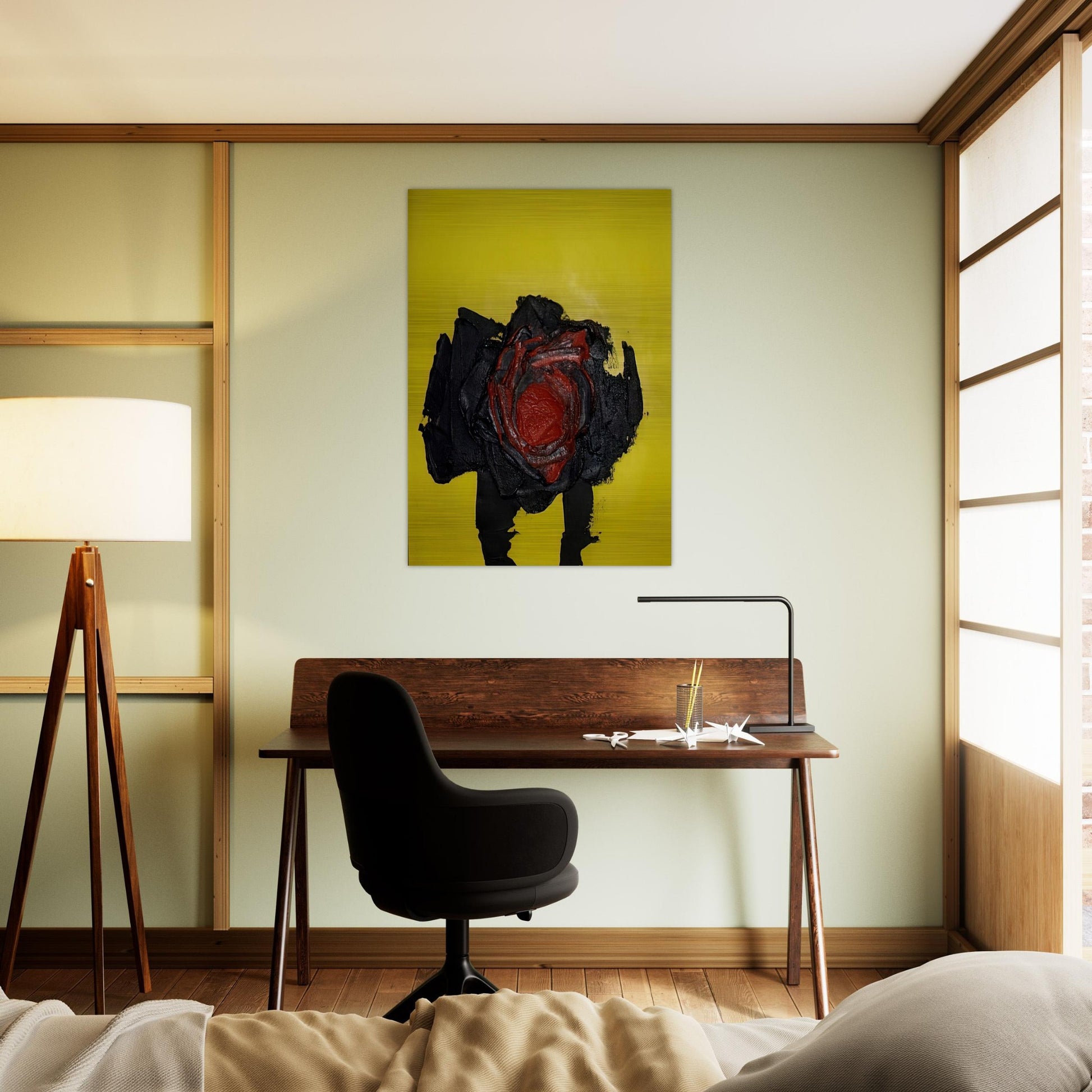 UNTITLED 1963 - Luis Feito Brushed Aluminum Print - 70x100 cm / 28x40 inches | Luis Feito Aluminum Print | Luis Feito Prints