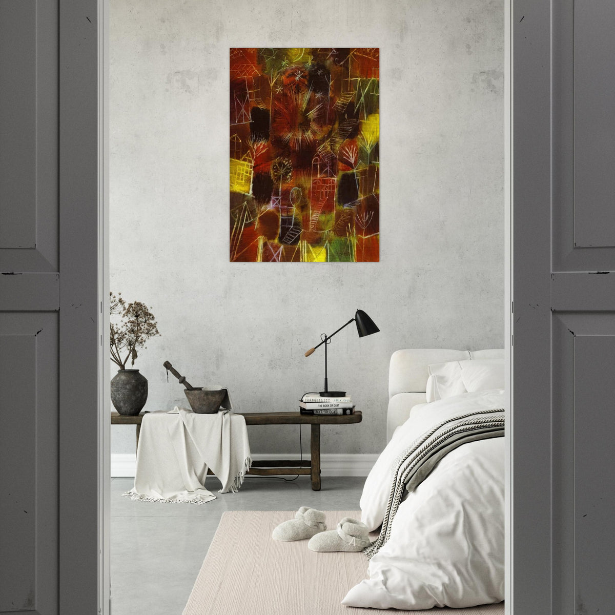 COSMIC COMPOSITION 1919 - Paul Klee Brushed Aluminum Print - 70x100 cm / 28x40 inches | Paul Klee Aluminum Print | Paul Klee Prints
