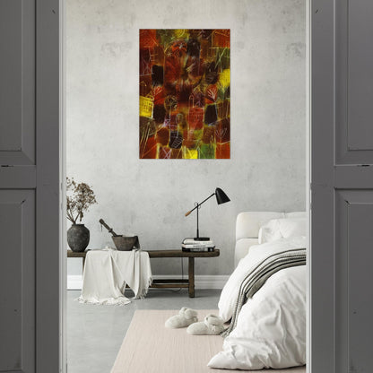 COSMIC COMPOSITION 1919 - Paul Klee Brushed Aluminum Print - 70x100 cm / 28x40 inches | Paul Klee Aluminum Print | Paul Klee Prints
