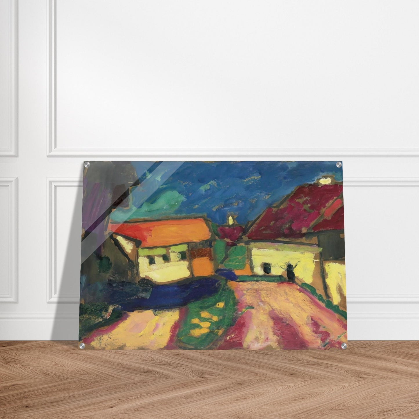 LANDSCHAFTSTUDIE DORFSTRASSE 1908 - Alexej von Jawlensky Acrylic Print - 70x100 cm / 28x40″ inches