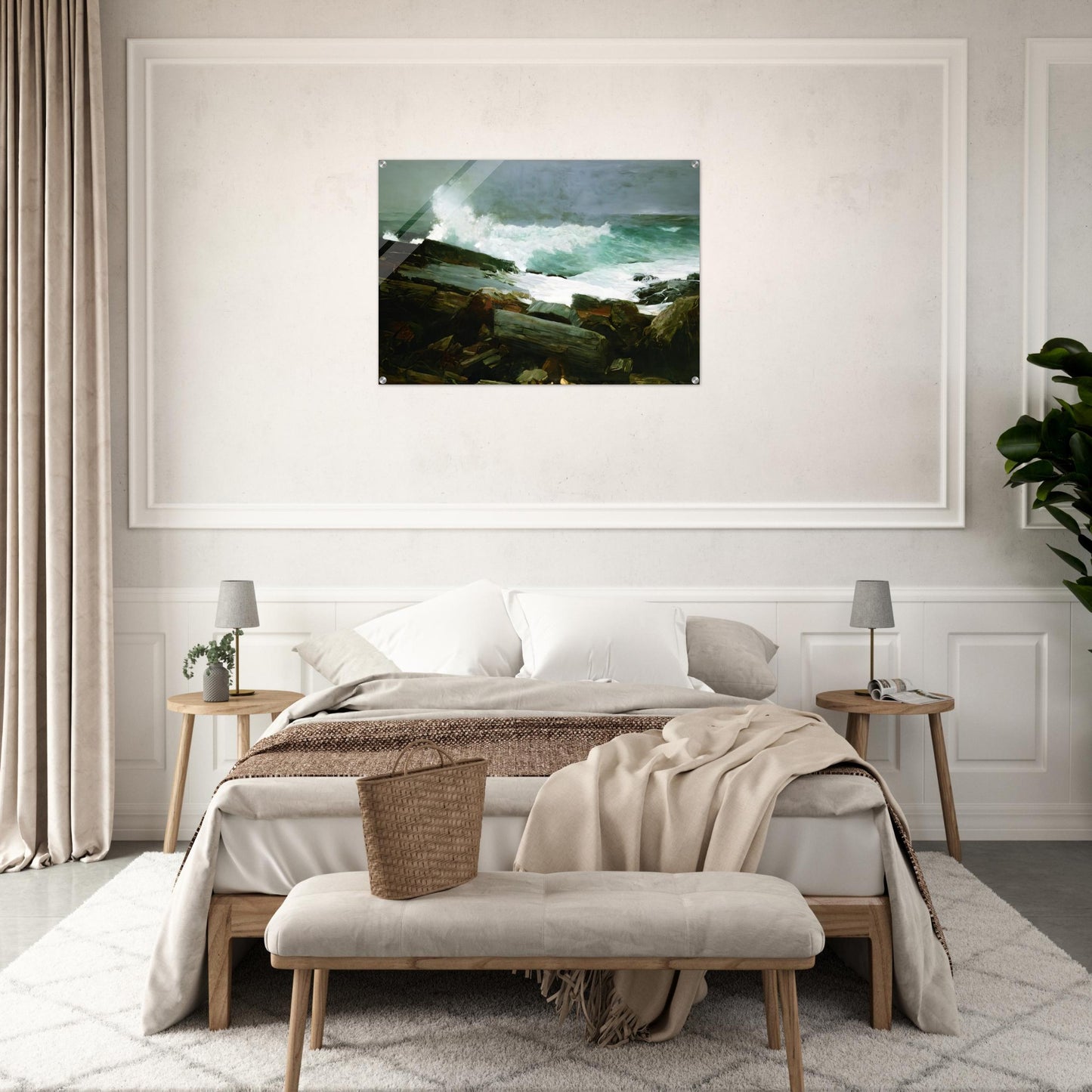 WEATHERBEATEN 1894 - Winslow Homer Acrylic Print - 70x100 cm / 28x40″ inches