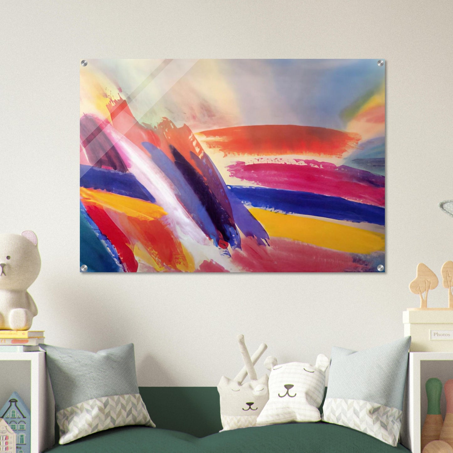 Spirit On High - 1995 - Ronnie Landfield Acrylic Print - 70x100 cm / 28x40″ inches