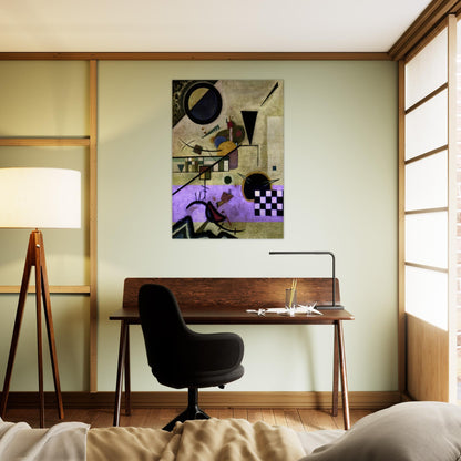 CONTRASTING SOUNDS 1924 - Wassily Kandinsky Brushed Aluminum Print - 70x100 cm / 28x40 inches | Wassily Kandinsky Aluminum Print | Wassily Kandinsky Prints