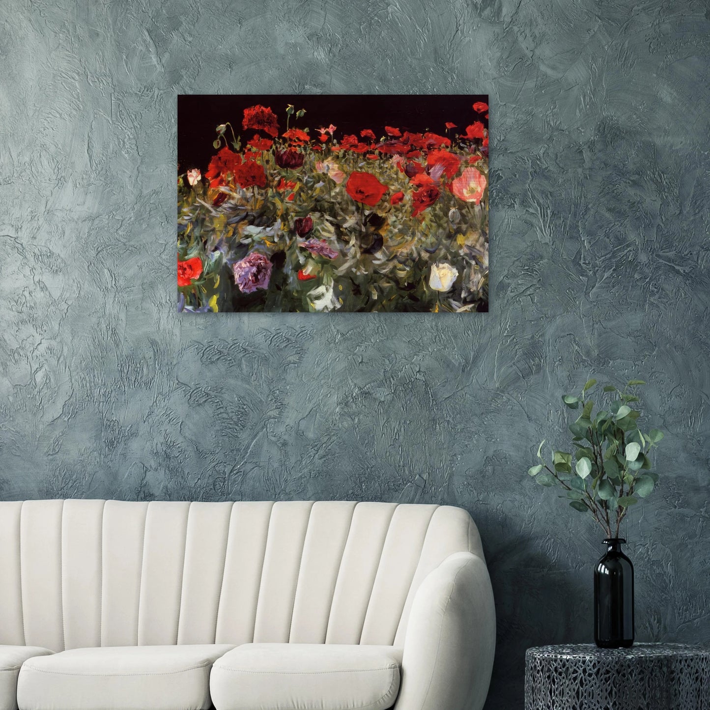 Poppies - John Singer Sargent Brushed Aluminum Print - 70x100 cm / 28x40 inches | John Singer Sargent Aluminum Print | John Singer Sargent Prints