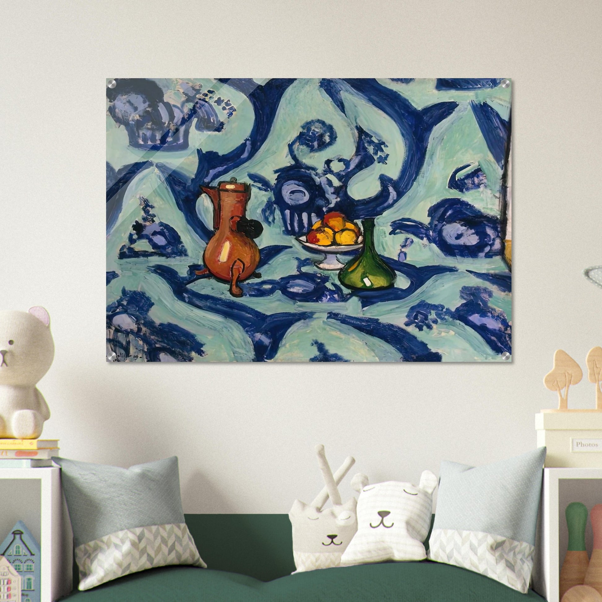 STILL LIFE WITH BLUE TABLECLOTH 1906 - Henri Matisse Acrylic Print - 70x100 cm / 28x40″ inches