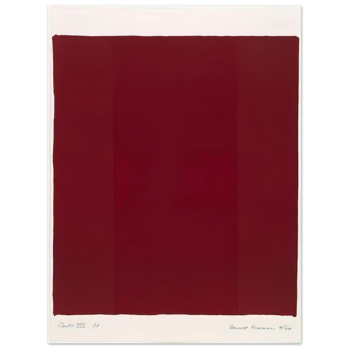 Barnett Newman - Canto XVII  75x100 cm / 30x40inches Fine Art Poster