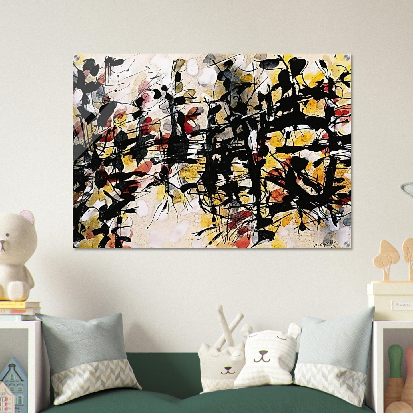 Untitled - Jean-Paul Riopelle Acrylic Print - 70x100 cm / 28x40″ inches