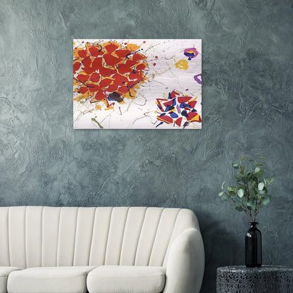 Untitled  L. I88; SFE 065  - Sam Francis Brushed Aluminum Print - 70x100 cm / 28x40 inches | Sam Francis Aluminum Print | Sam Francis Prints