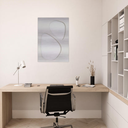 Volume bianco - 1959 - Dadamaino Brushed Aluminum Print - 70x100 cm / 28x40 inches | Dadamaino Aluminum Print | Dadamaino Prints
