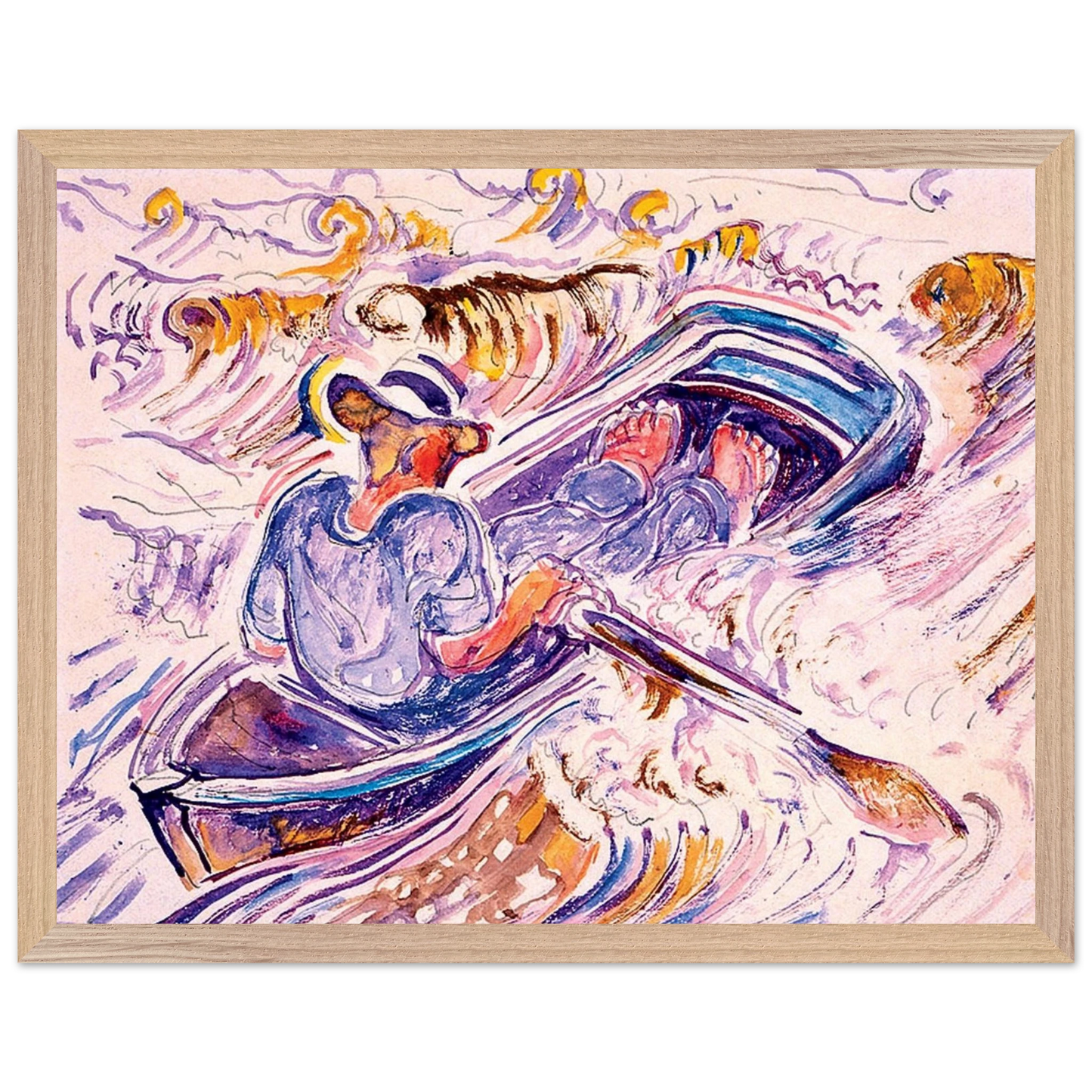 Walter Inglis Anderson - Walter Anderson Wall art - 40x50 cm / 16x20 inches - Premium Wooden Framed Poster With Fine Art Paper-canvas - White frame