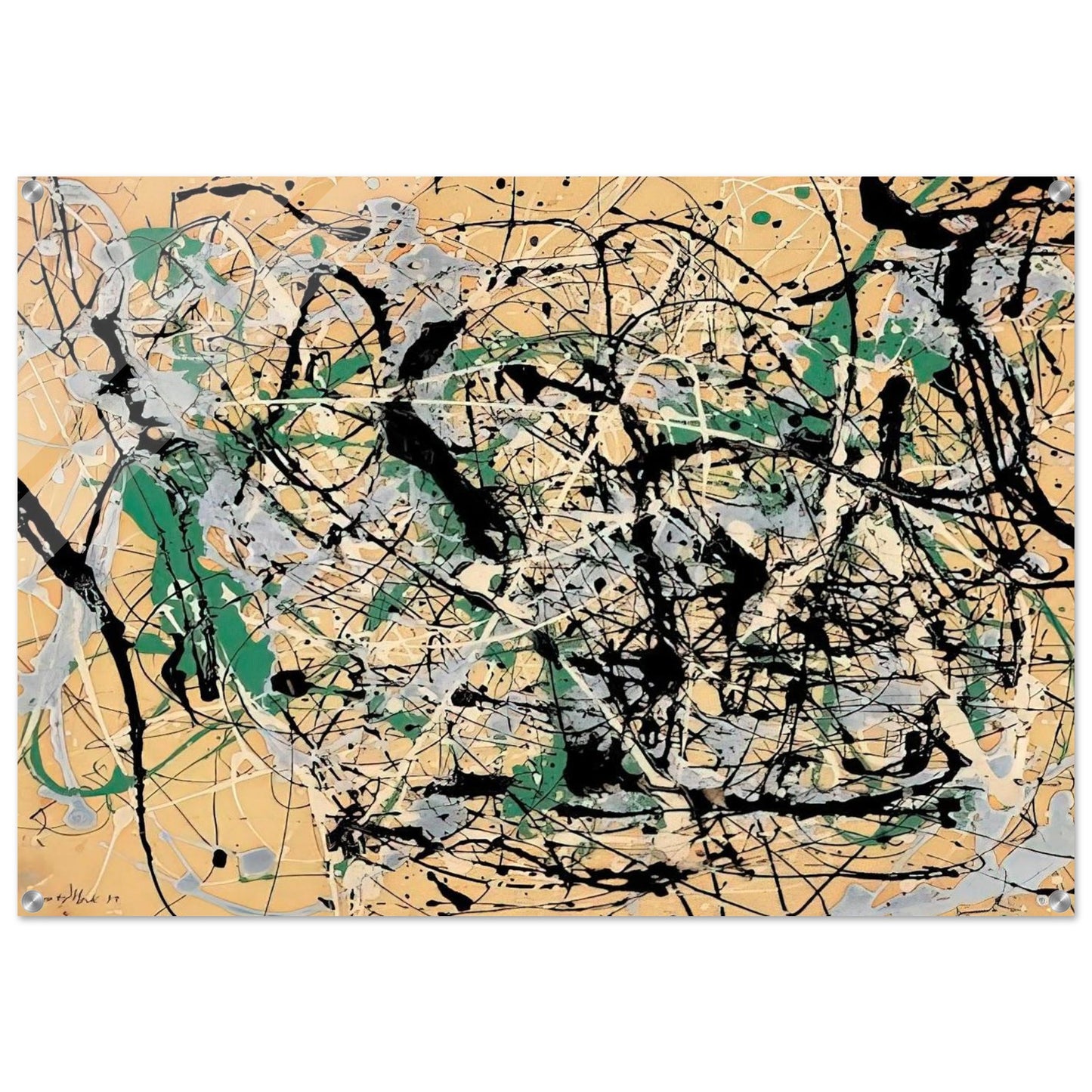 NUMBER 17 1949 - Jackson Pollock Acrylic Print - 70x100 cm / 28x40″ inches