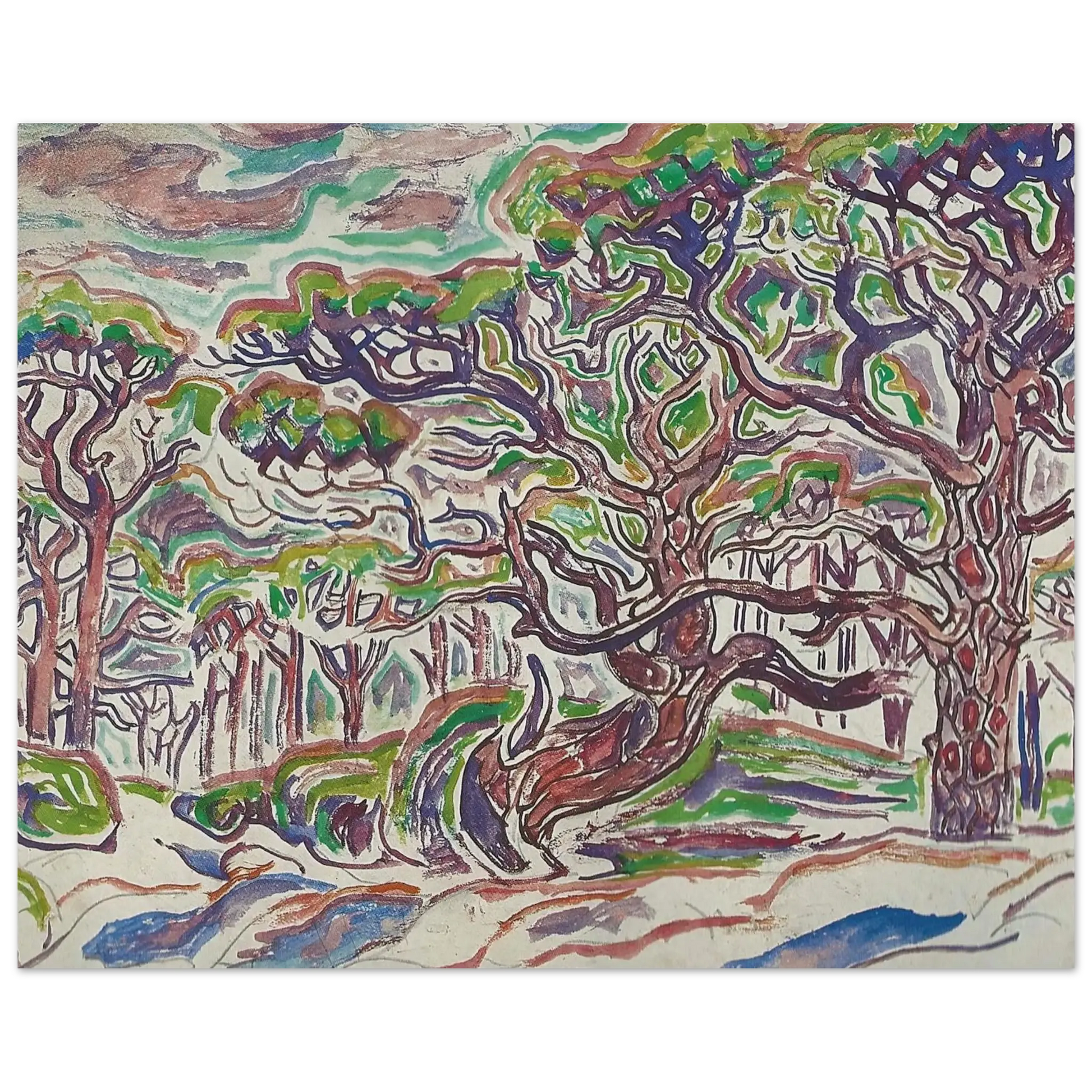 Walter Inglis Anderson - Walter Anderson Wall art - 45x60 cm / 18x24 Inches - Premium Wooden Framed Poster With Fine Art Paper - Wood frame