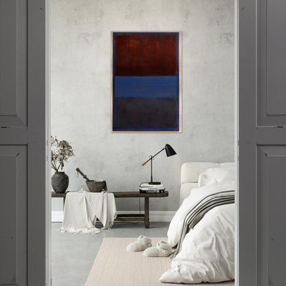 No.61 Rust and Blue - 1953 - Mark Rothko Brushed Aluminum Print - 70x100 cm / 28x40 inches | Mark Rothko Aluminum Print | Mark Rothko Prints