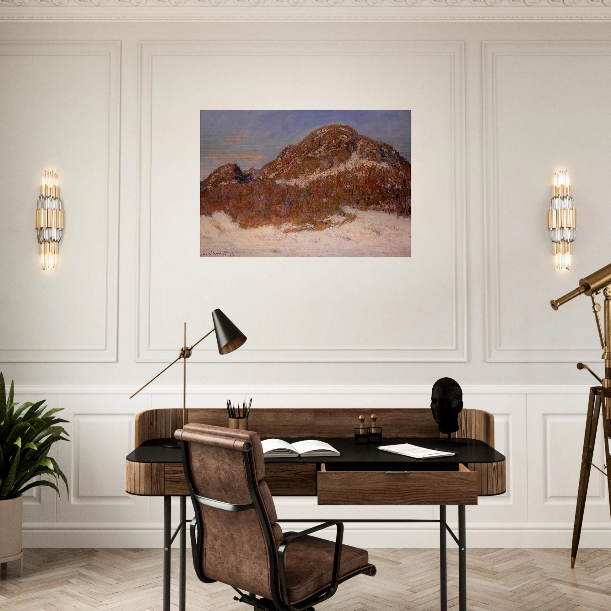 Mount Kolsaas 3 - claude monet Brushed Aluminum Print - 70x100 cm / 28x40 inches | claude monet Aluminum Print | claude monet Prints