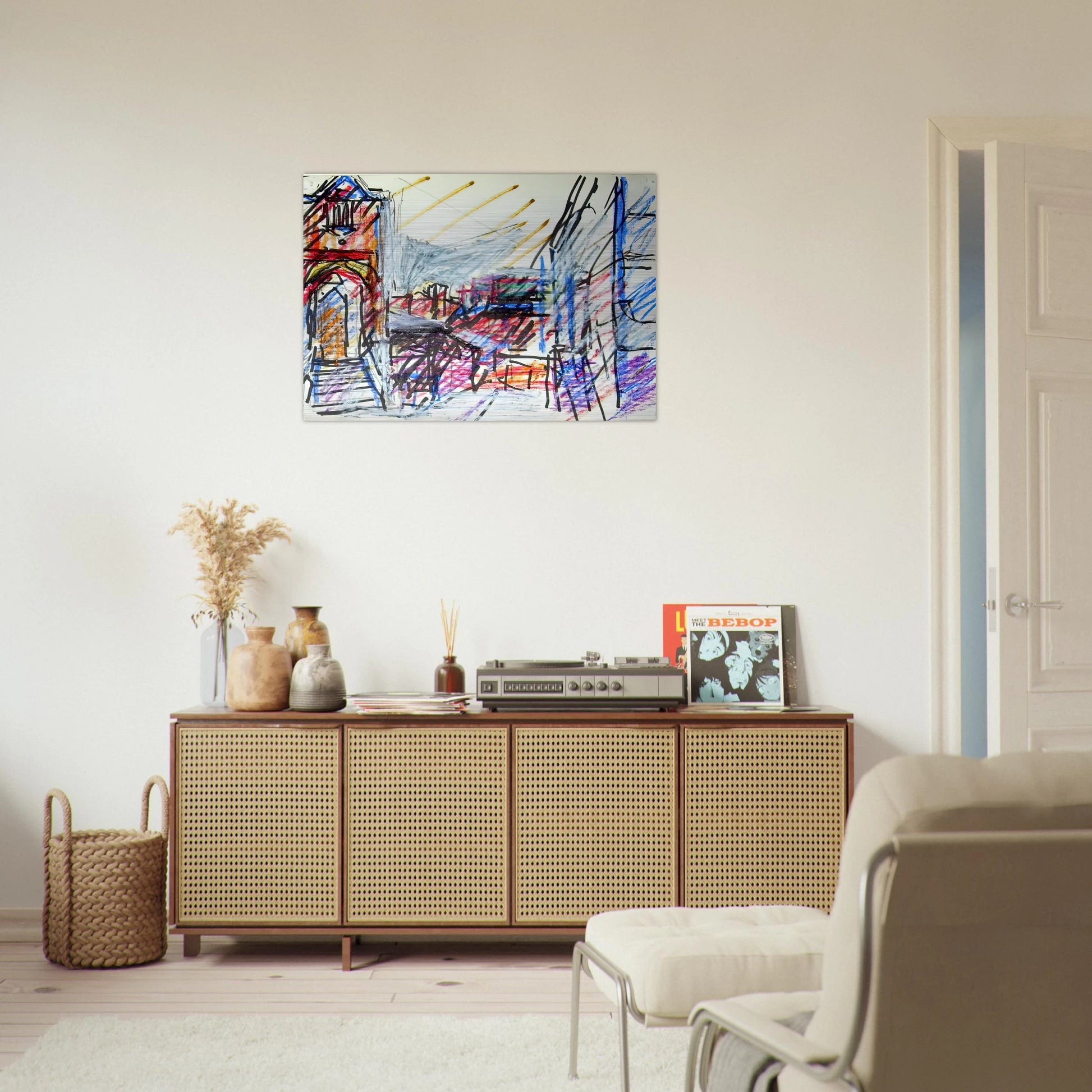 TO THE STUDIOS - Frank Auerbach Brushed Aluminum Print - 70x100 cm / 28x40 inches | Frank Auerbach Aluminum Print | Frank Auerbach Prints