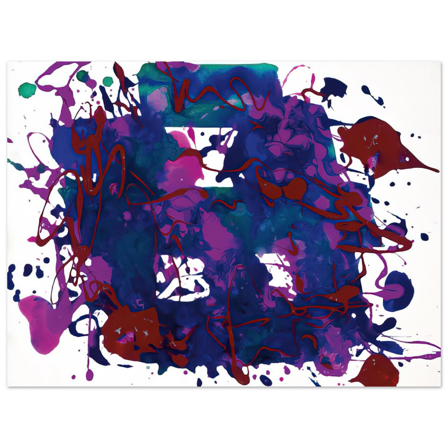 Sam Francis - Untitled  SFP94-75  SFF 1749   75x100 cm / 30x40inches Fine Art Poster
