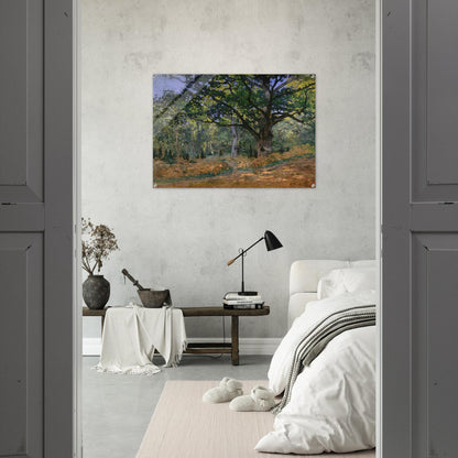 The Bodmer Oak, Fontainebleau - claude monet Acrylic Print - 70x100 cm / 28x40″ inches