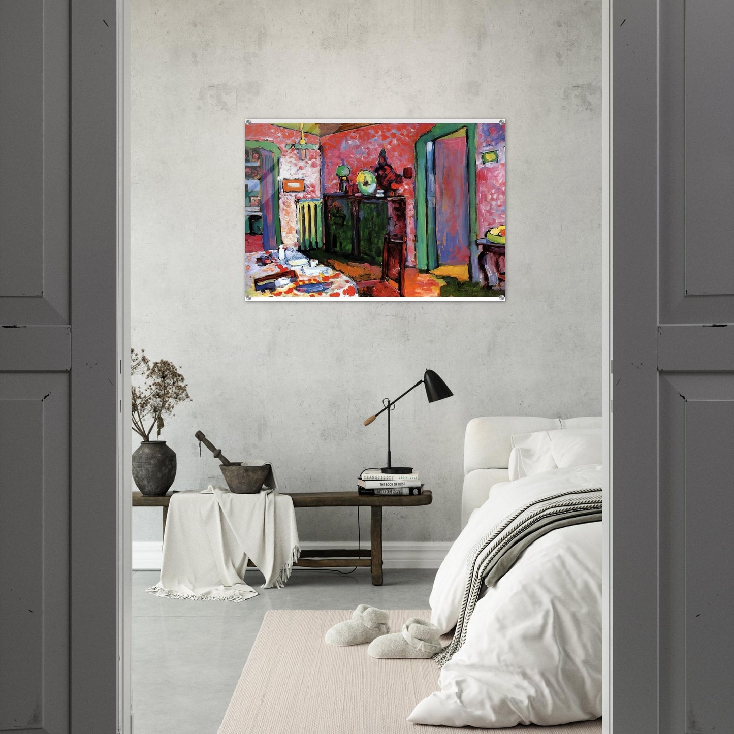 INTERIOR MY DINING ROOM 1909 - Wassily Kandinsky Acrylic Print - 70x100 cm / 28x40″ inches
