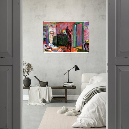 INTERIOR MY DINING ROOM 1909 - Wassily Kandinsky Acrylic Print - 70x100 cm / 28x40″ inches