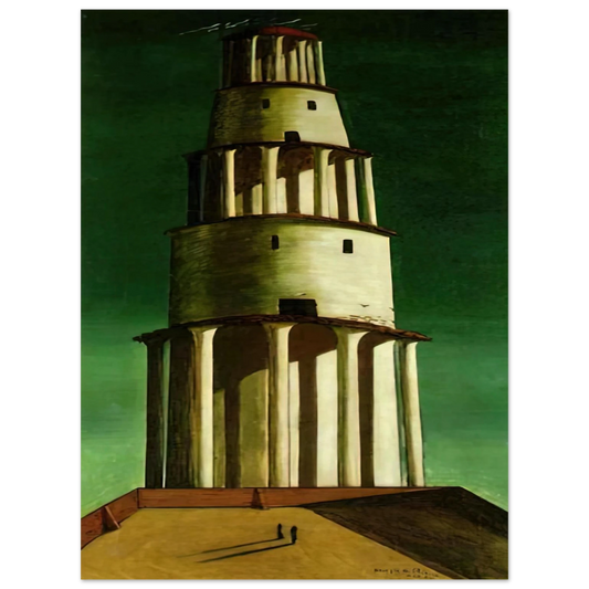 Giorgio de Chirico - THE GREAT TOWER 1913  75x100 cm / 30x40inches Fine Art Poster