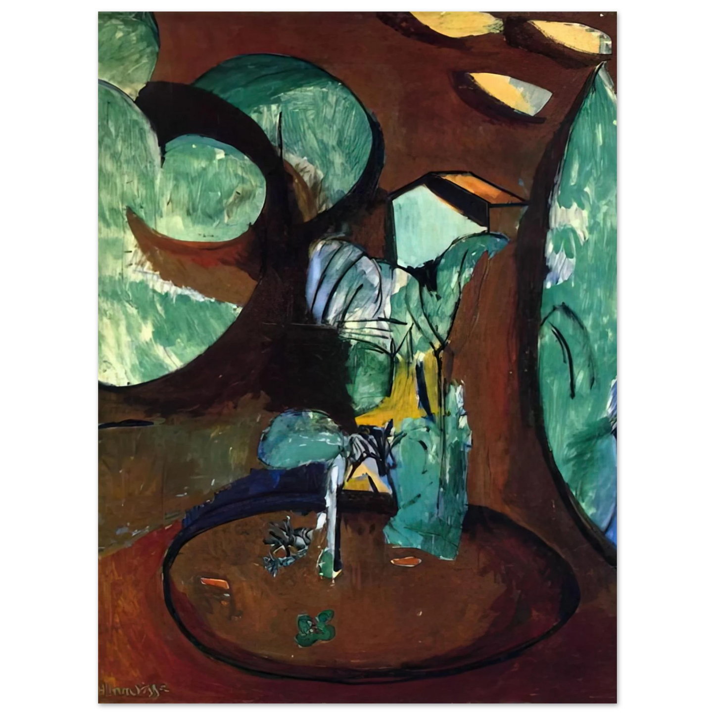 Henri Matisse - GARDEN AT ISSY  75x100 cm / 30x40inches Fine Art Poster