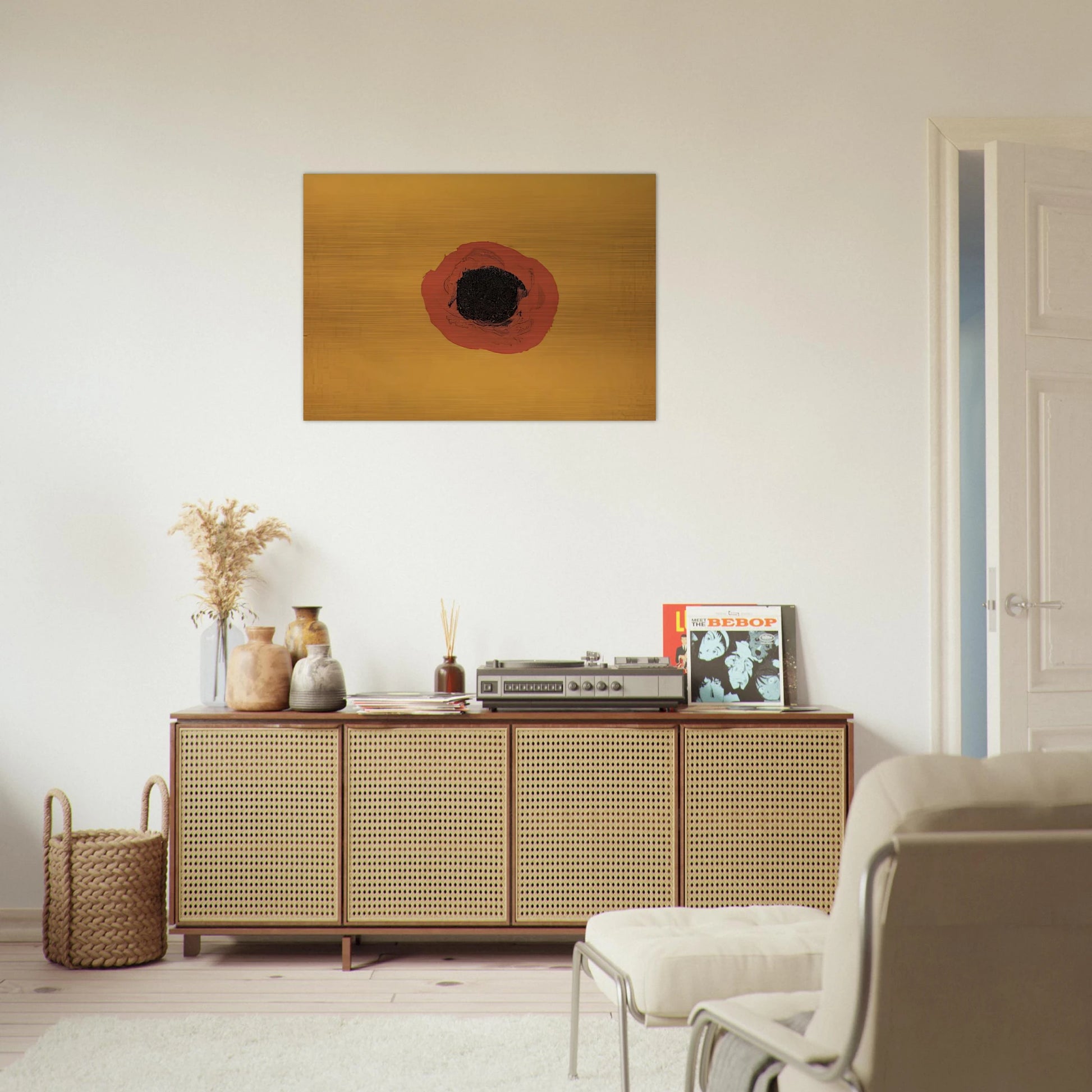 PAINTING 488 - Luis Feito Brushed Aluminum Print - 70x100 cm / 28x40 inches | Luis Feito Aluminum Print | Luis Feito Prints