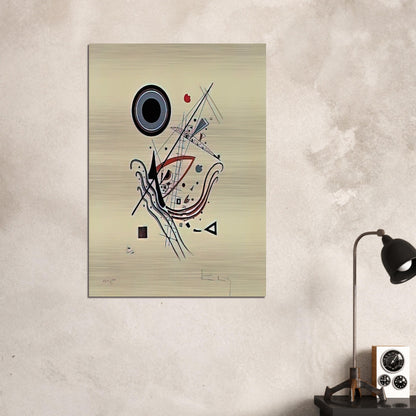BLUE 1922 - Wassily Kandinsky Brushed Aluminum Print - 70x100 cm / 28x40 inches | Wassily Kandinsky Aluminum Print | Wassily Kandinsky Prints