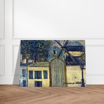 MOULIN DE LA GALETTE 1 - Maurice Utrillo Brushed Aluminum Print - 70x100 cm / 28x40 inches | Maurice Utrillo Aluminum Print | Maurice Utrillo Prints