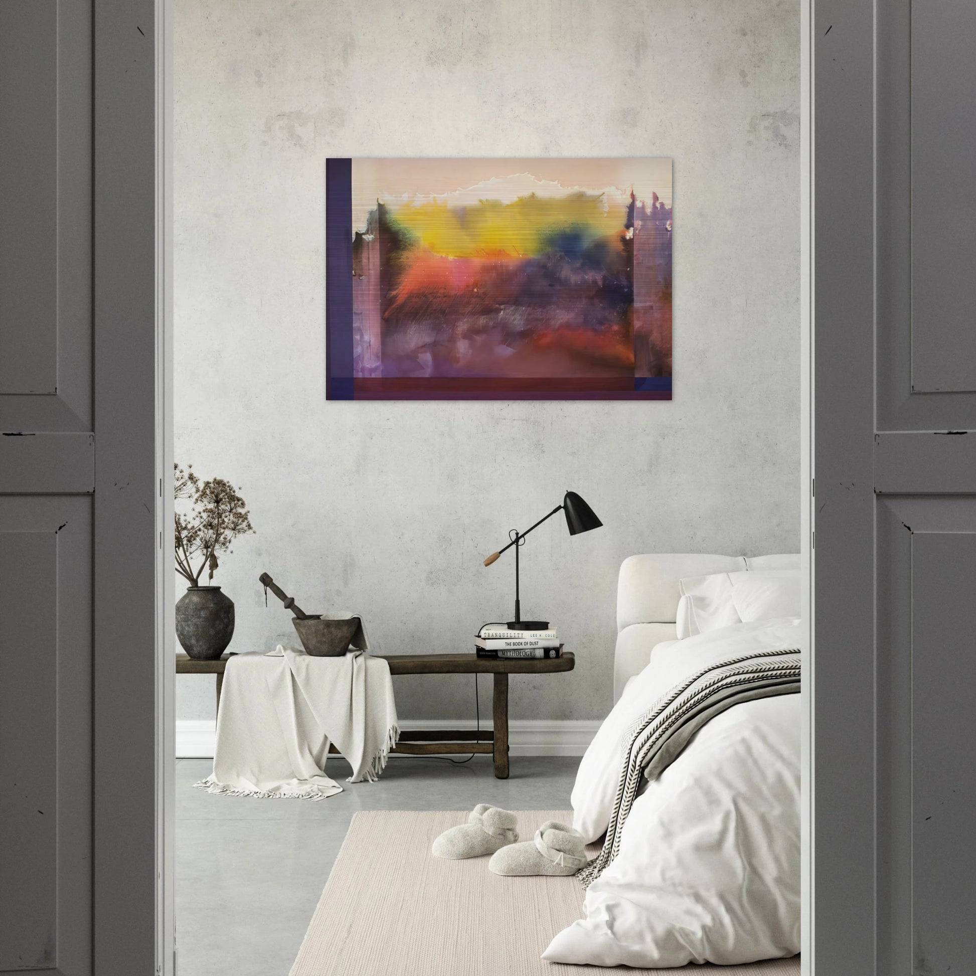 Vision Of Paradise - 1985 - Ronnie Landfield Brushed Aluminum Print - 70x100 cm / 28x40 inches | Ronnie Landfield Aluminum Print | Ronnie Landfield Prints